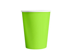 Zöld papírpoharak - 220 ml - 6 db.