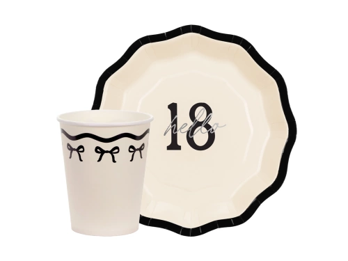 Pohár + papírtányér készlet születésnapokra - 24 db.