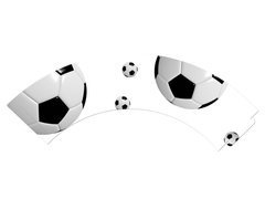 Cupcake liners Football - 6 db.