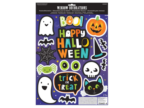 Halloween ablakmatricák - 1 készlet