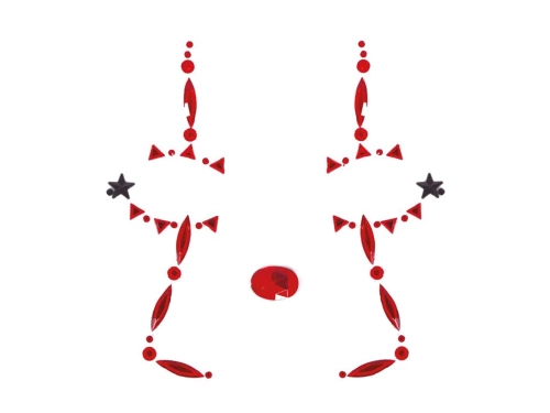 Öntapadós bohóc arc matricák