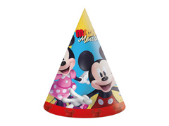 Mickey egér szülinapi sapkák - 6 db.