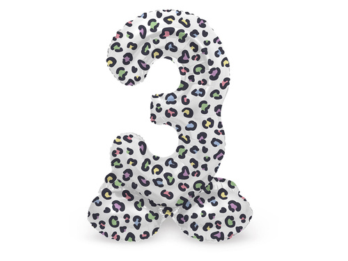 3-as számú párduc álló fólialufi - 41 cm - 1 db.