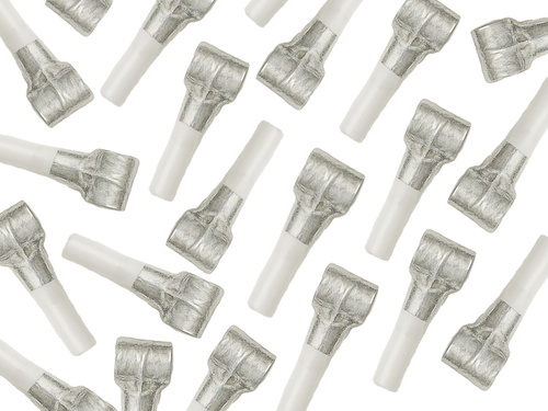 Trombitasípok cseppenthető ezüst - 100 db.