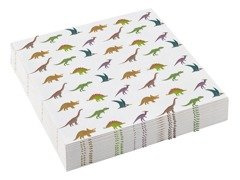 Születésnapi szalvéták dinoszauruszok - 25 cm - 20 db.