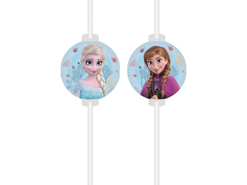 Születésnapi szívószálak Frozen - Ice Age - 4 db.