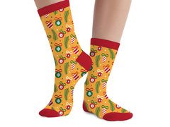 Karácsonyi gyermek zokni Bombki - 1 pár