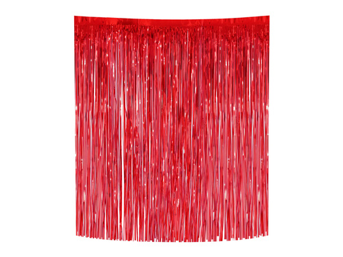 Karácsonyfadísz Angyalhaj piros - 33 x 50 cm - 1 db.