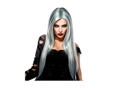 Hosszú szürke zombi paróka