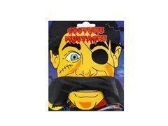 'Kalóz' bajusz + szemfedő - nagy fekete - 1 db.