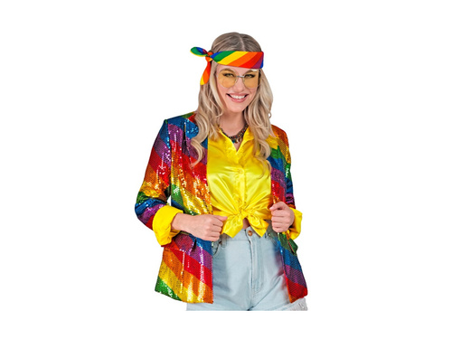 Party Fashion party dzseki - szivárványos flitteres