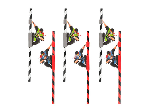 Ninja születésnapi szívószálak - 6 db.