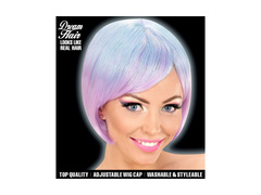 Divat paróka melange kék és lila