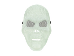 Foszforeszkáló koponya maszk - 17x27cm - 1 db.