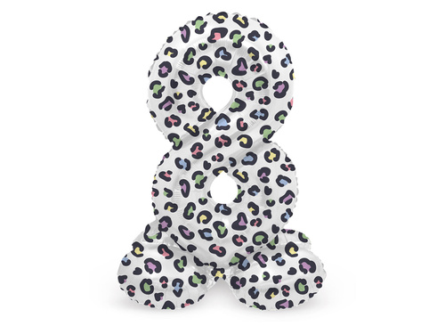 Number 8 Párduc álló fólialufi - 41 cm - 1 db.