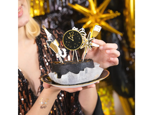 Szilveszteri cupcake szedők Boldog új évet - 6 db.