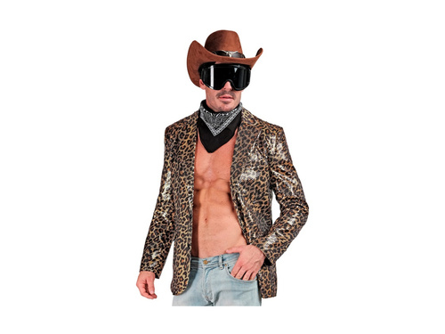 Party Fashion party dzseki - arany flitteres leopárd mintás