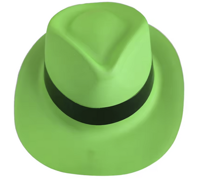 Gengszterkalap zöld - 1 db.
