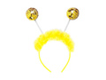 Sárga fejpánt arany flitterekkel