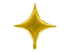 Arany csillag fólialufi - 42 cm - 1 db.