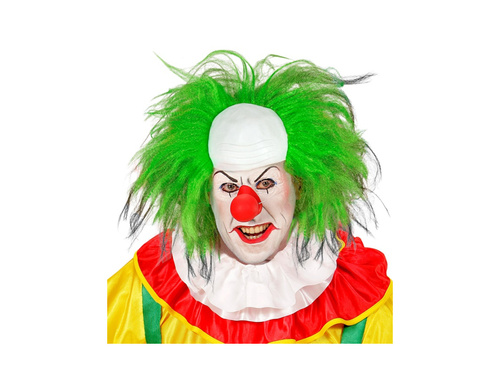 Bohóc fejdísz zöld hajjal