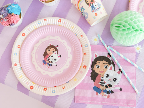 Gabi macskaháza születésnapi szalvéták - 33 cm - 20 db.