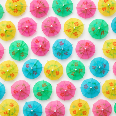 Papír esernyők italokhoz - 10 cm - 50 db.