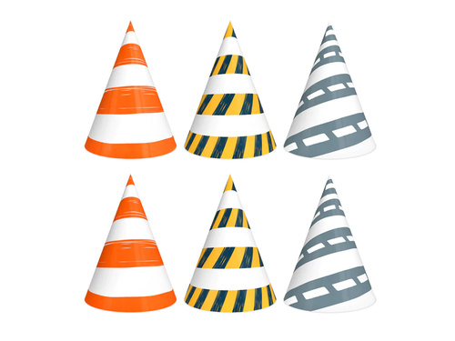 Autók születésnapi sapkák - 6 db.