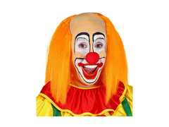 Fejfedő bohóc paróka narancssárga hajjal