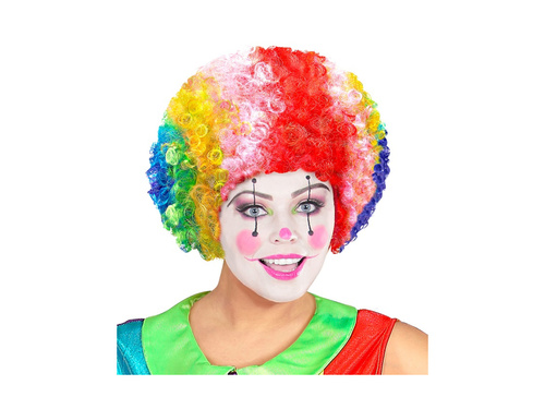 Többszínű göndör afro haj paróka