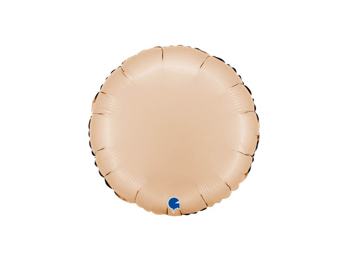 Kerek szatén húsfóliás lufi - 14" - 1 db.