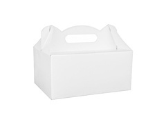 Dekoratív fehér torta dobozok - 10 db.