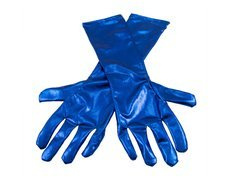 Farsangi kesztyű kék - 40 cm.