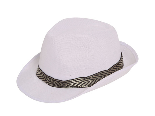 Gengszterkalap fehér - 1 db.