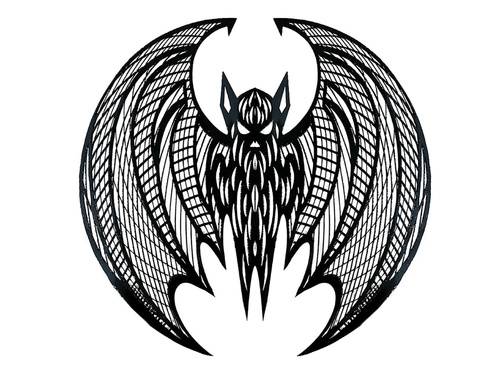 Tányérállvány - Denevér - 38 cm - 1 db.