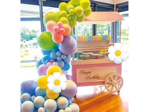 Zestaw balonów do girlandy balonowej Stokrotki - 74 szt.