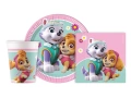 Pohár + tányér + papírszalvéta készlet Psi Patrol Skye és Everest - 36 db.