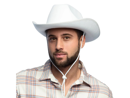 Fehér cowboy kalap - 1 db.