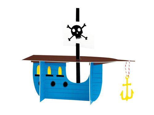 Kalózhajó asztali dekoráció - 1 db.