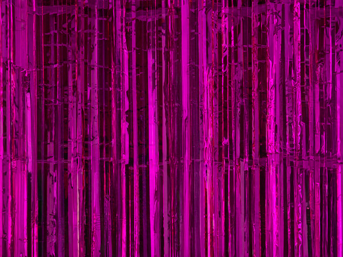 Ajtófüggöny - sötét rózsaszín metál - 100 x 200 cm