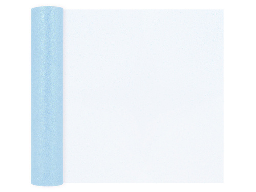 Kék csillogó tüll - 30 cm x 9 méter - 1 db.