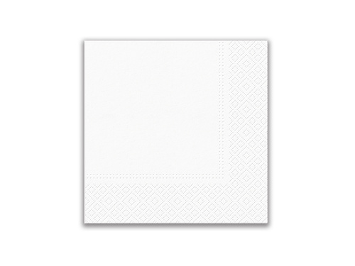 3 rétegű szalvéta 33 cm, fehér - 20db.