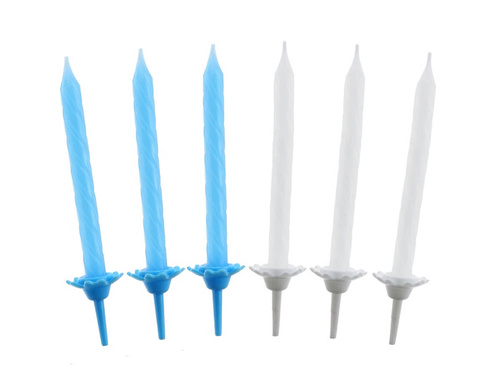 Születésnapi gyertyák kék és fehér - 24 db.