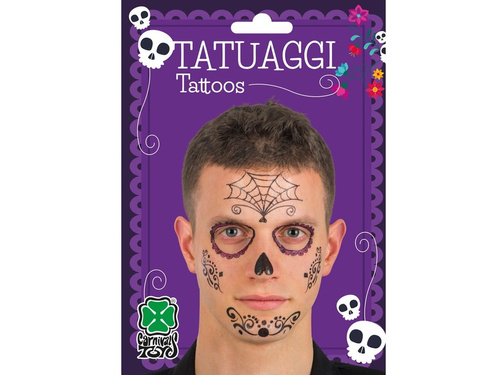 Mexikói koponya arc matricák