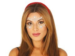 Öntapadós arcképmatricák ezüst - 1 op.