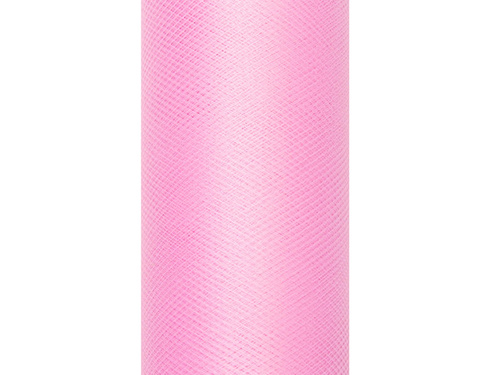 Egyszínű rózsaszín tüll - 30 cm x 9 méter - 1 db.