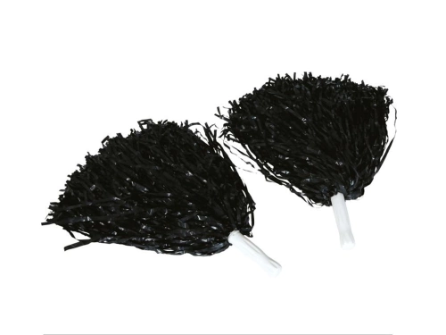 Cheerleader pom-pom fekete - 2 db.