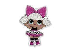 Diva LOL Surprise fólia léggömb - 33 x 24 cm - 1 db.