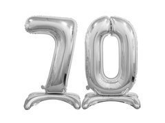 Fólialufi készlet 70 ezüst - 74 cm-es lufikból