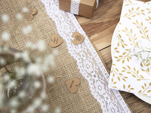 Juta asztali futó dekoráció - 2,75 m - 1 db.